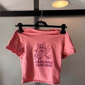 Urban Outfitters Pink Graphic Tee